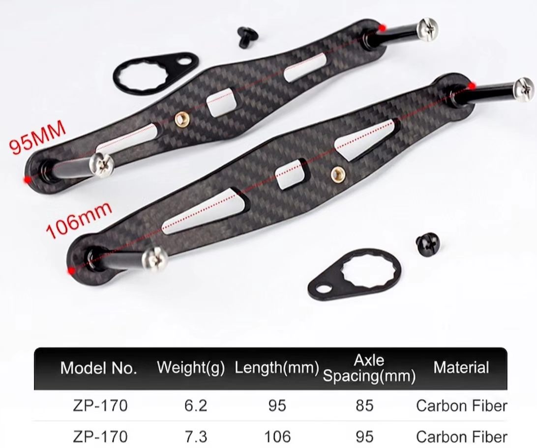 reel handles replacement carbon fiber